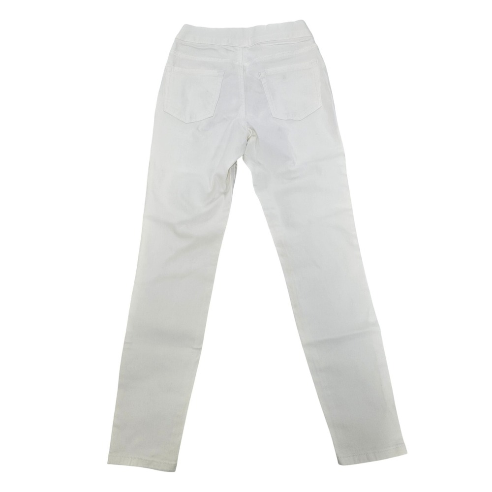 Amazon Essentials Womens White Pull On Skinny Jeans Size 4 Stretch Comfort NWT - Picture 3 of 6